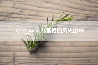 南京九宫格的历史由来