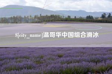 南京温哥华中国组合滑冰
