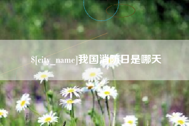 南京我国消防日是哪天