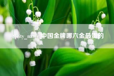 南京中国金牌哪六金最贵的