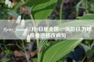 南京11月9日是全国119消防日,为积极推进修改病句