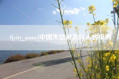 南京中国失信被执行人名单网