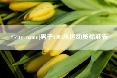 南京男子5000米运动员标准表