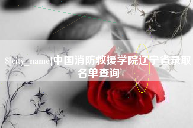 南京中国消防救援学院辽宁省录取名单查询