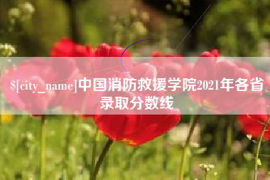 南京中国消防救援学院2021年各省录取分数线