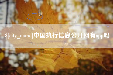 南京中国执行信息公开网有app吗
