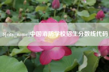 南京中国消防学校招生分数线代码