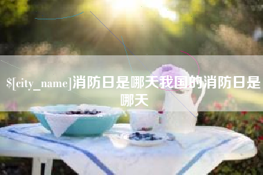 南京消防日是哪天我国的消防日是哪天