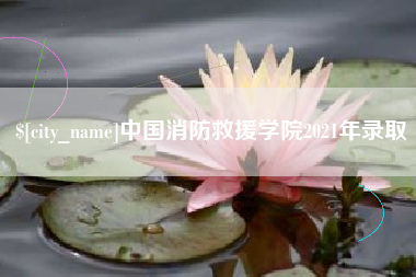 南京中国消防救援学院2021年录取