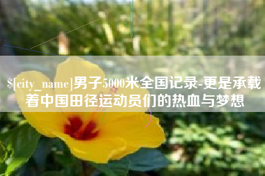 南京男子5000米全国记录-更是承载着中国田径运动员们的热血与梦想