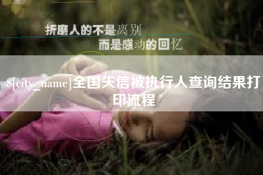 南京全国失信被执行人查询结果打印流程