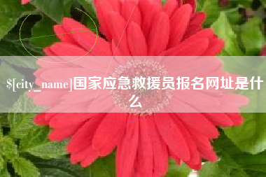 南京国家应急救援员报名网址是什么