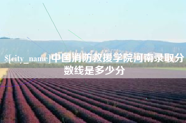 南京中国消防救援学院河南录取分数线是多少分