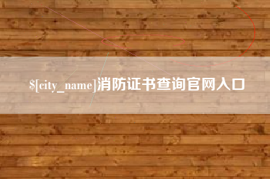 南京消防证书查询官网入口