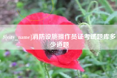 南京消防设施操作员证考试题库多少道题