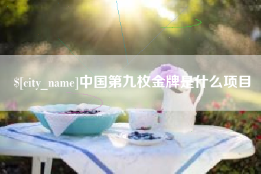 南京中国第九枚金牌是什么项目