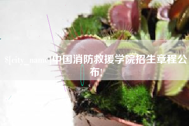 南京中国消防救援学院招生章程公布!